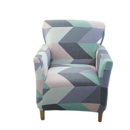 Housse fauteuil Scandinave <br> Géométrique Colorée