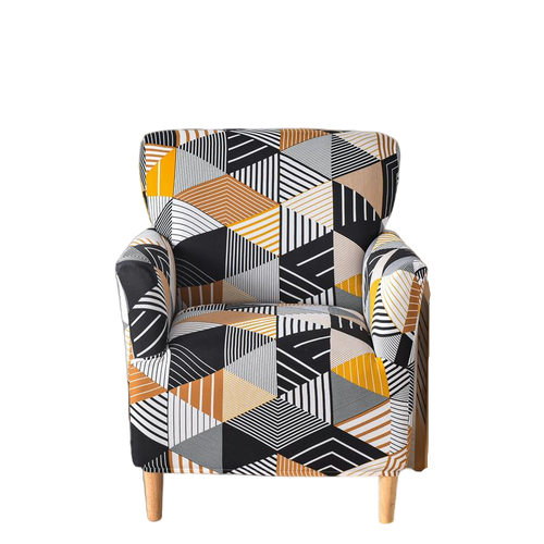 Housse fauteuil Scandinave <br> Géométrique
