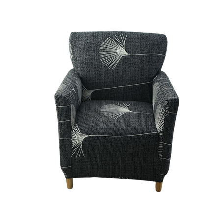 Housse fauteuil Scandinave <br>Gris et Blanc