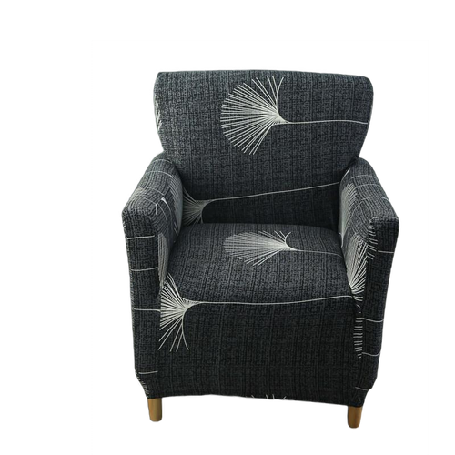 Housse fauteuil Scandinave <br>Gris et Blanc