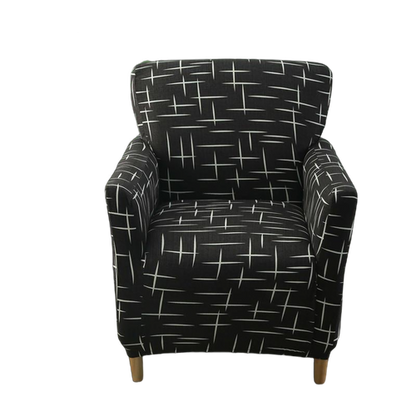Housse fauteuil Scandinave <br> Noir et Blanc