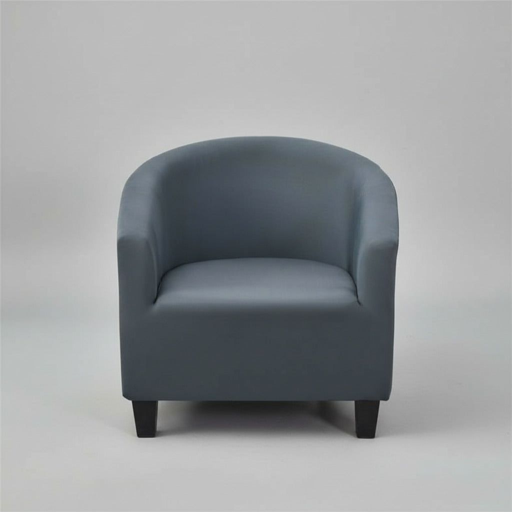 Housse de Fauteuil Universelle Extensible - Couleur Gris Acier Élégant