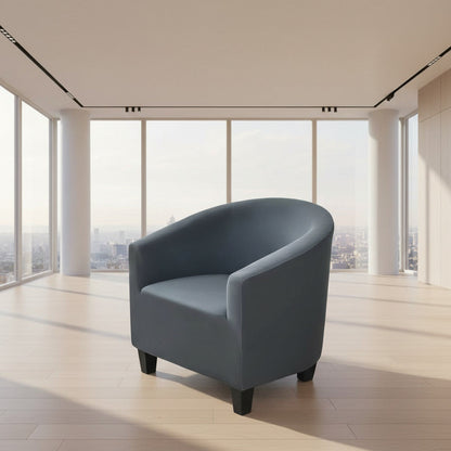 Housse de Fauteuil Universelle Extensible - Couleur Gris Acier Élégant