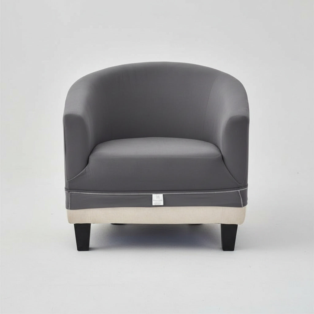 Housse de Fauteuil Universelle Extensible - Couleur Gris Élégant