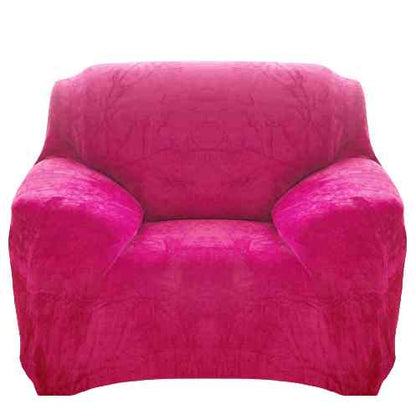 Housse fauteuil <br> Velours Rose Fushia
