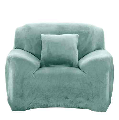 Housse fauteuil <br> Velours Vert Menthe