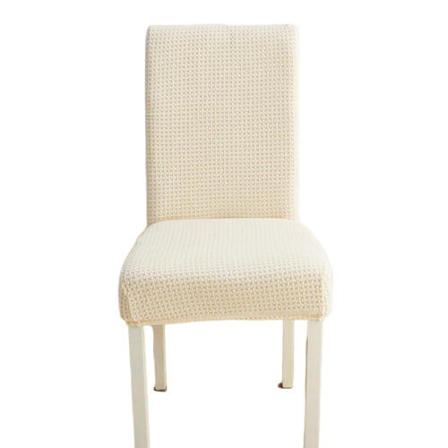 Housse de chaise <br> en Jacquard Beige