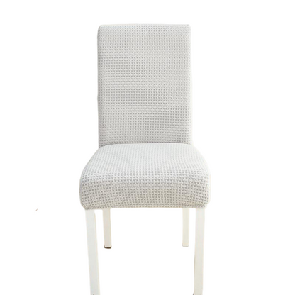Housse de chaise <br> en Jacquard Gris Clair