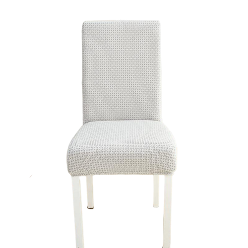 Housse de chaise <br> en Jacquard Gris Clair
