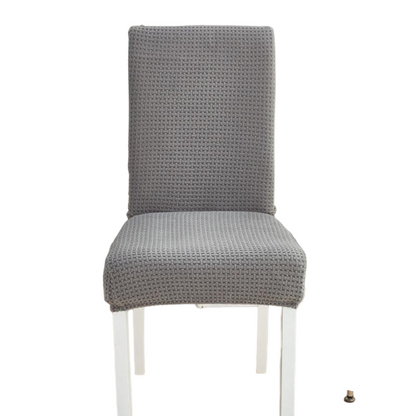 Housse de chaise <br> en Jacquard Gris