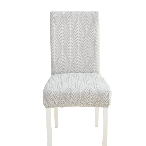 Housse de chaise <br> Florale Gris Clair