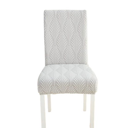Housse de chaise <br> Florale Gris Clair