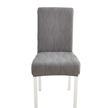 Housse de chaise <br> Florale Grise