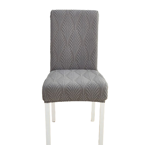 Housse de chaise <br> Florale Grise