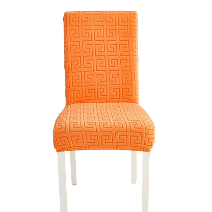 Housse de chaise <br>  Labyrinthe Orange