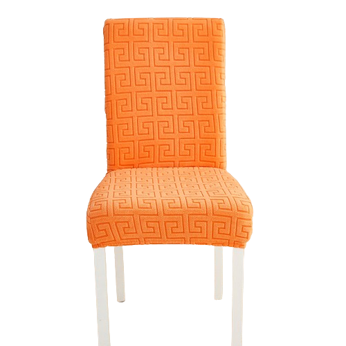 Housse de chaise <br>  Labyrinthe Orange