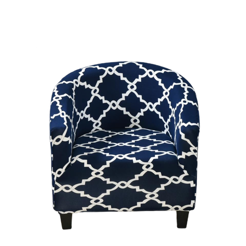 Housse fauteuil Cabriolet <br> Extensible Bleu Marine