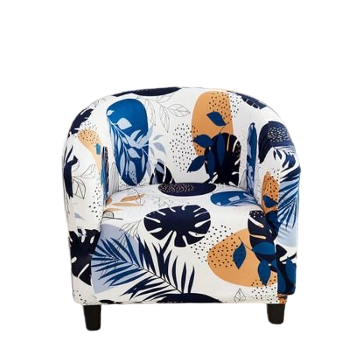 Housse fauteuil Cabriolet <br> Fleurie Bleu