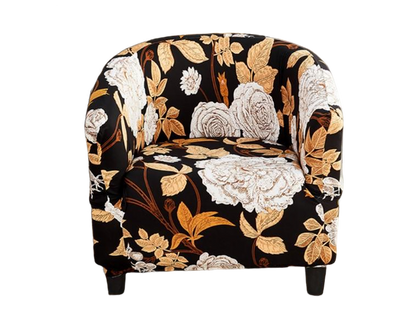 Housse fauteuil Cabriolet <br> Fleurie Marron