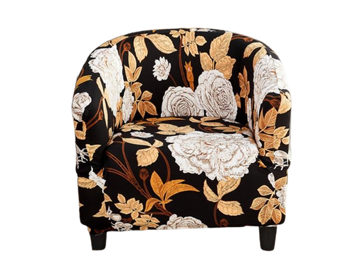 Housse fauteuil Cabriolet <br> Fleurie Marron