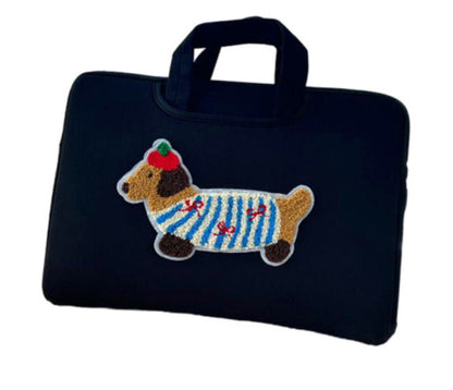 Housse ordinateur 14 Pouces <br> Chien Marin