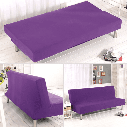 Housse de Canapé Clic Clac Motif Moderne Violet - Design Universelle & Moderne