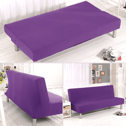 Housse de Canapé Clic Clac Motif Moderne Violet - Design Universelle & Moderne