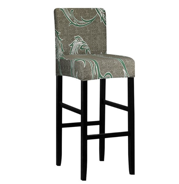 Housse de Tabouret <br> Baroque Gris et Vert