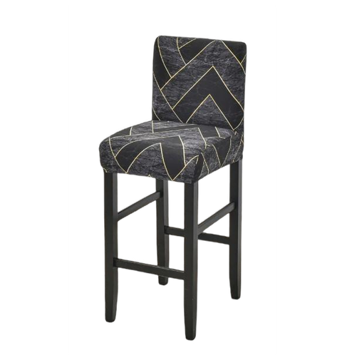 Housse de Tabouret <br> Géométrique Gris