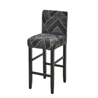 Housse de Tabouret <br> Géométrique Gris