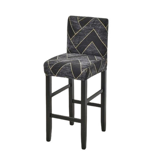 Housse de Tabouret <br> Géométrique Gris
