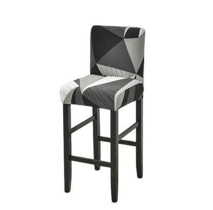 Housse de Tabouret <br> Géométrique Noir et Blanc