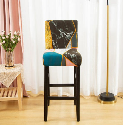 Housse de Tabouret <br> Marbrée