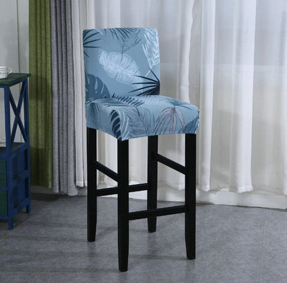 Housse de Tabouret <br> Tropical Bleu