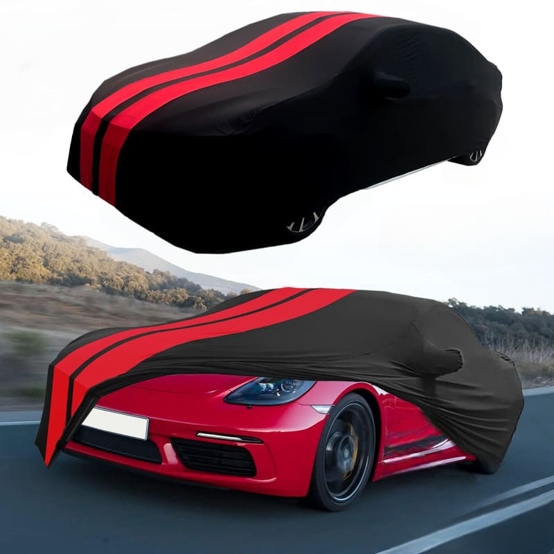 Housse voiture <br> Rouge et Noir