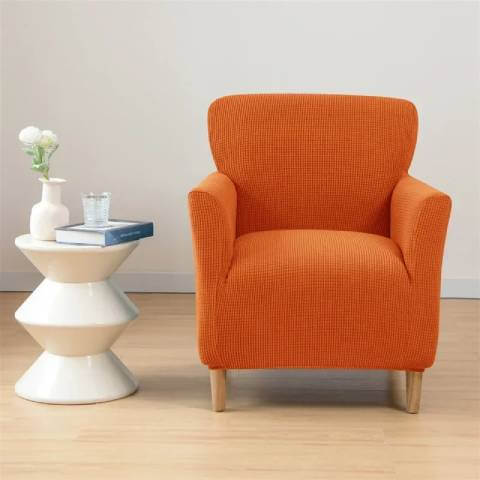 Housse de Fauteuil Crapaud Orange - Sobriété et Protection
