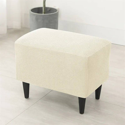 Housse de fauteuil à oreilles extensible - Blanc Cassé - Protection et style nordique