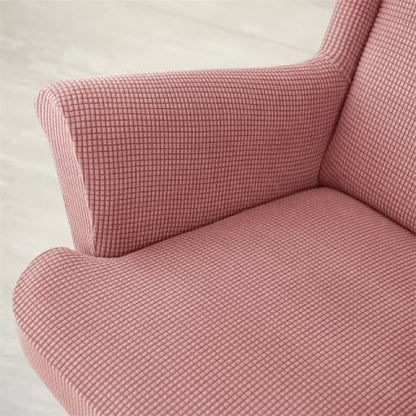 Housse de fauteuil oreiller extensible - Rose - Protection et style nordique