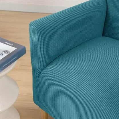 Housse de Fauteuil Crapaud Bleu Canard - Sobriété et Protection