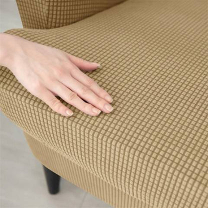 Housse de fauteuil oreiller extensible - Beige - Protection et style nordique