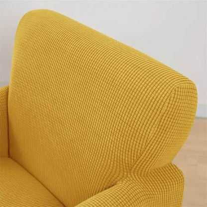 Housse de Fauteuil Crapaud Jaune Moutard - Sobriété et Protection