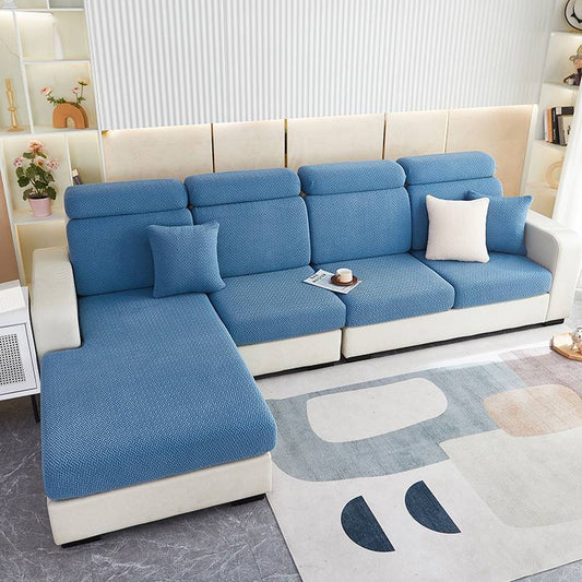 Housse de coussin d'assise pour canapé - Bleu canard