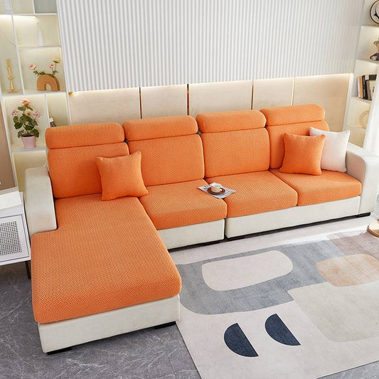 Housse de coussin d'assise pour canapé - Orange