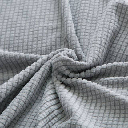 Housse canapé d'angle universelle à design matelassé - Plaid canapé d'angle gris pour maison