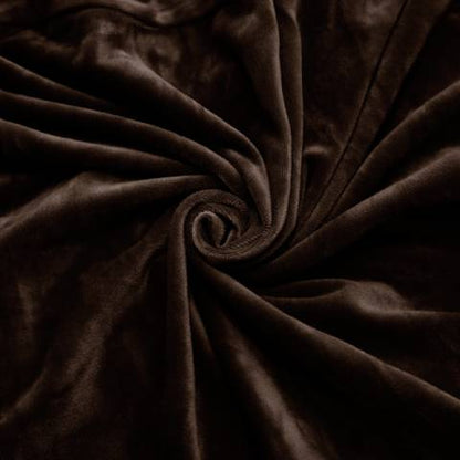Housse de fauteuil à oreilles velours - Marron - Élégance et Protection