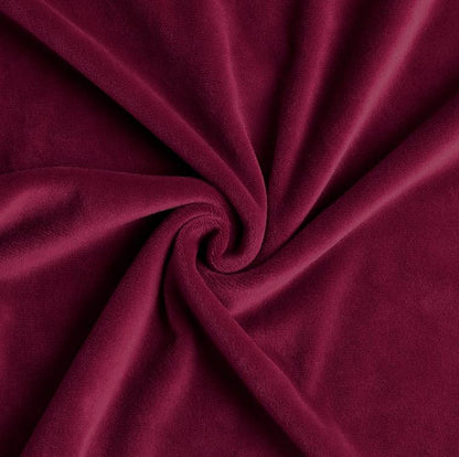 Housse de Chaise <br/> Scandinave Velours - Rouge Bordeaux