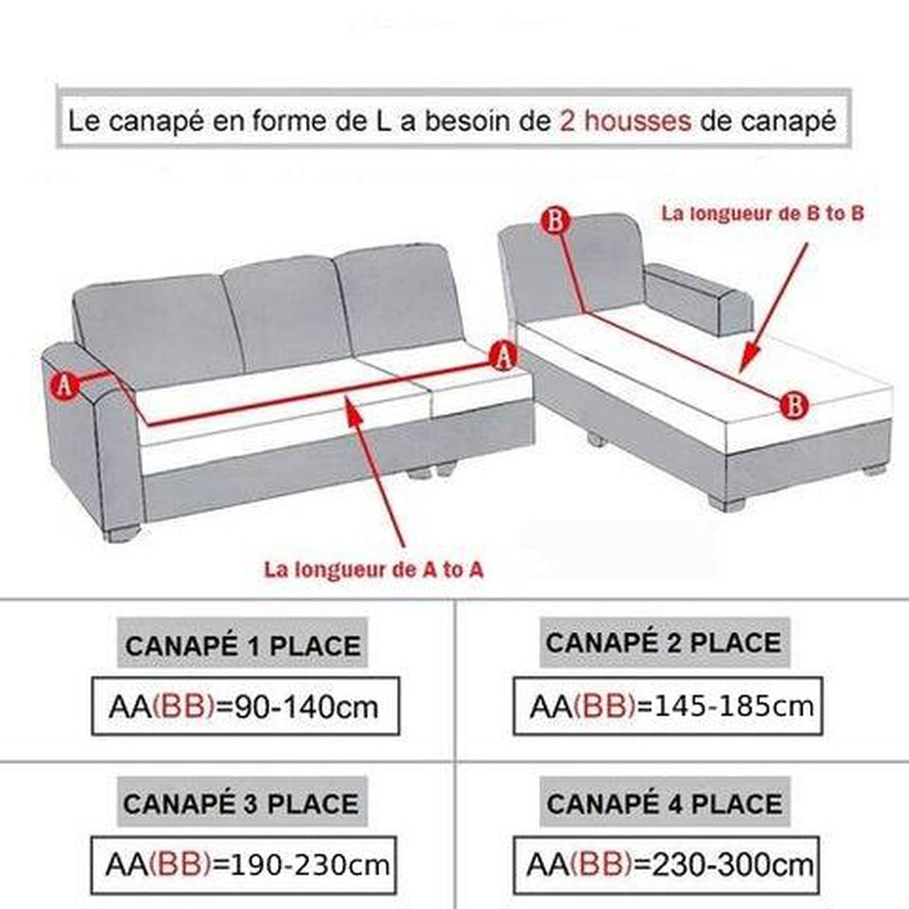 Housse canapé d'angle universelle à design matelassé - Plaid canapé d'angle gris pour maison