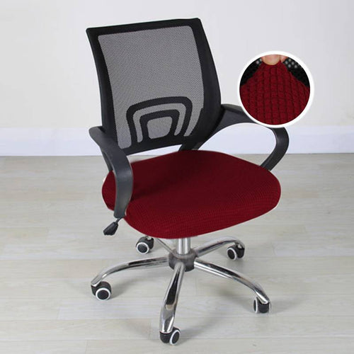 Housse pour Chaise de Bureau - Rouge Bordeuax