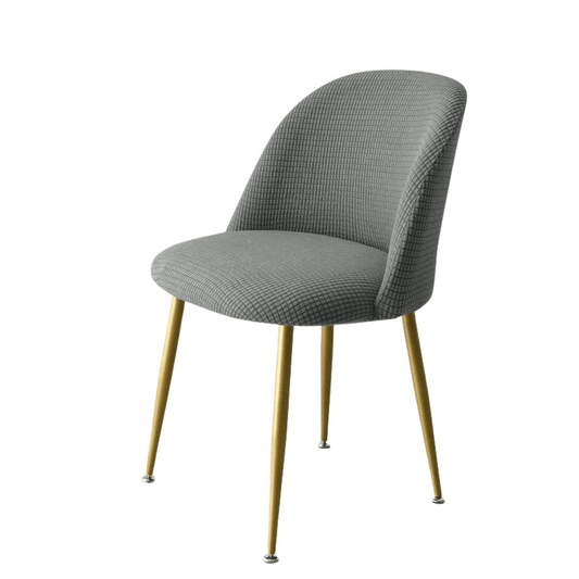 Housse de Chaise Scandinave Dossier Arrondi Jacquard