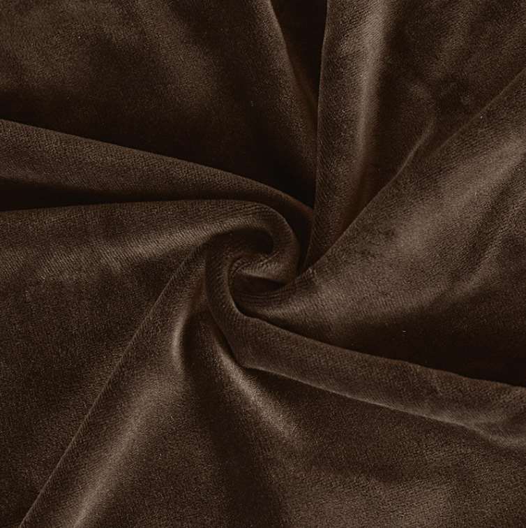 Housse de Chaise <br/> Scandinave en Velours - Marron